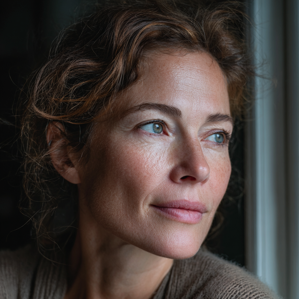 Woman with mental clarity after lymphatic drainage