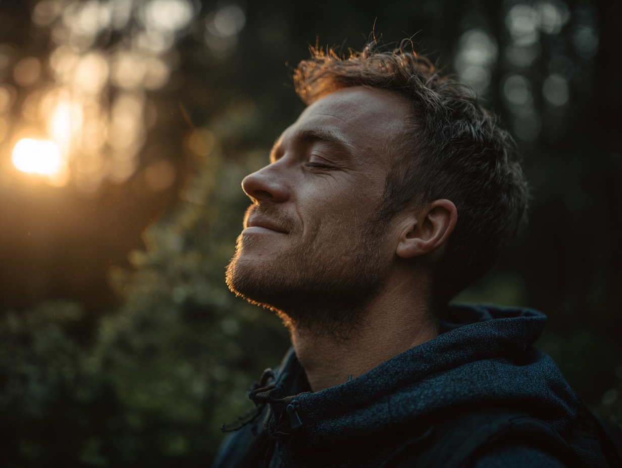 Man with mental clarity