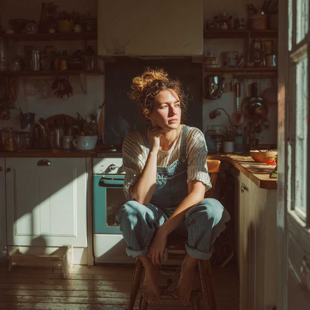 Person experiencing mental clarity challenges