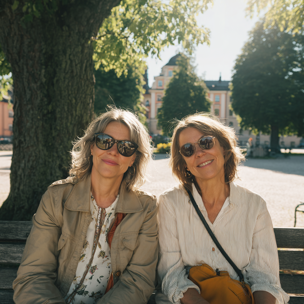 Two friends in the park — metabolic stabilization support